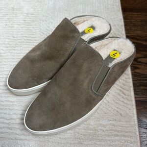 Vince Garvey 2 Shearling Slip-On Mule Sneakers